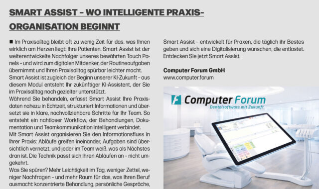 Smart Assist Intelligente Praxis Organisation